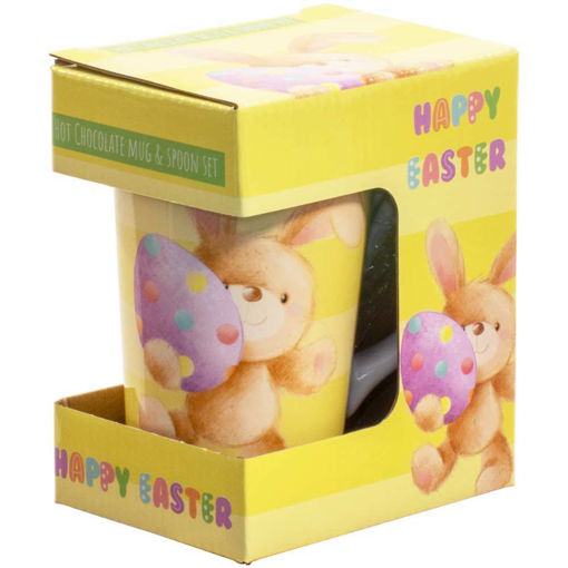 Picture of EASTER HOT CHOCOLATE MUG & SPOON SET DITSY